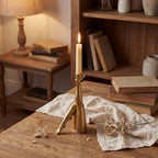 Kick Gold Leg Candle Holder, Golden, Single Metal Taper Candlestick - Image 5