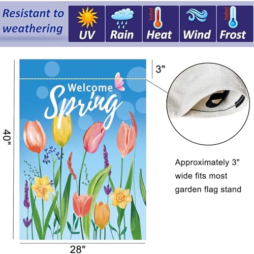 Seasonal Garden Flags Set of 12, Double Sided 28 x 40 Inch Yard Flags - Image 3