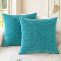 CaliTime Decorative Couch Throw Pillow Covers 26 X 26 Inches Lake Blue by CaliTime