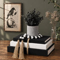 Pinkunn 5 Pcs Gothic Decorative Books with Fake Plants Bead Garland Hemp by Pinkunn