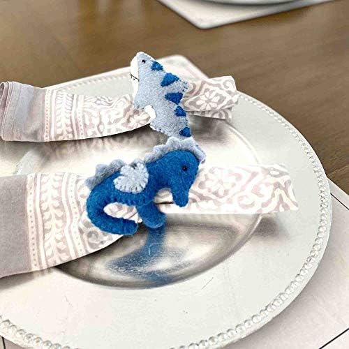 Global Crafts - Handmade Felt Napkin Rings - 4-Pack Nautical Shark, Whale & Seahorse - Image 7