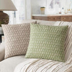 Foindtower Decorative Floral Print Throw Pillow Covers 22×22 Lime Green - Image 4