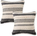 · REDEARTH · Boho Textured Handwoven Throw Pillow Cases - Precis Descant by REDEARTH
