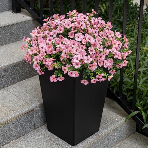 20 Bundles Artificial Flowers for Outdoor, Fake Plants Spring Decor,Pink - Image 6