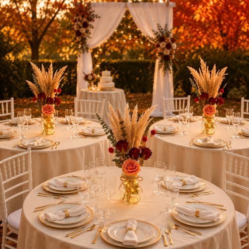 3 Set Fall Table Centerpiece, Autumn Thanksgiving Table Decor for Wedding - Image 3