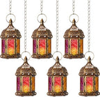 Retisee 6 Pcs Moroccan Lantern Metal Candle Holder Hanging Vintage by Retisee