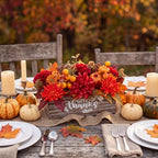 Fall Centerpieces for Tables Fall Flower in Pot Thanksgiving Table Decor - Image 3