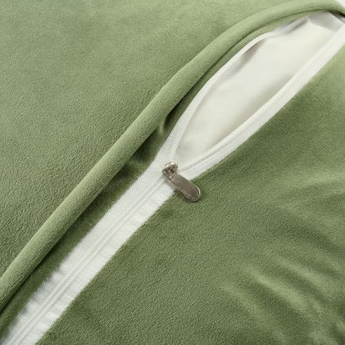 FUTEI 2 Pack Tufted Throw Pillow Covers Covers 50x50 cm,Green - Image 3
