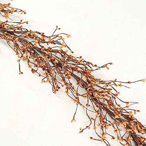 Fall Thanksgiving Pip Berry Garland – 54" Rustic Farmhouse Autumn - Image 3