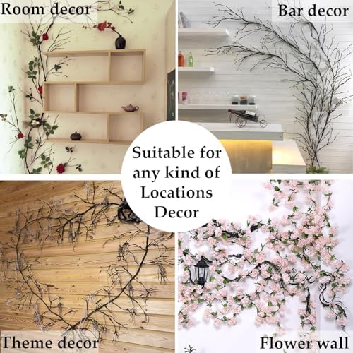 118" Fake Tree Willow Leaves Branches Twig Garland Hanging Decor - Image 5