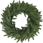 22 Inch Real Touch Christmas Wreath, Natural Droopy,Soft Bendable Faux Cedar Wreath, Christmas Wreaths for Front Door, Winter Wreaths for Front Door, Indoor Christmas Decorations for Home Decor by LZNPAArtificialPlants