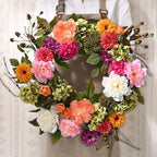 Spring Wreaths for Front Door, 22 Inch Spring Front Door Wreath - Image 2