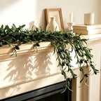 4 Strands Faux Olive Branches Garland 67IN Greenery Garland for Table Decor by VOELIGT