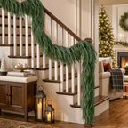 Alupssuc 9FT Christmas Garland, Artificial Real Touch Norfolk Pine Garland - Image 5