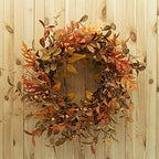 AMF0RESJ Artificial Fall Wreath for Front Door Autumn Wreath for Home Decor - Image 5