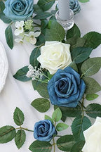 PONATIA 5FT Handcrafted Artificial Rose Flower Garland - Image 6