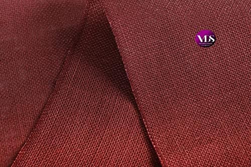 VDS Pack of 12, Burlap Table Runner 100% Natural Jute Rustic Hessian Table Cloth Centrepiece for Wedding Bridal Shower Birthday Event Party Banquet Table Decoration (Size 12X108 Inch)(Maroon) - Image 6