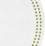 Bodrum Pearls Round Embroidered Placemats Set of 4 – 15" Elegant Table Mats for Dining, Weddings & Special Occasions, Decorative, Wipe-Clean Vinyl Placemats, Antique White/Willow - Image 3