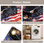7x16FT Independence Day Garage Door Banner Eagle American Flag Garage Door Cover Decoration for Patriots Party (Eagle Flag, 7 * 16) - Image 3