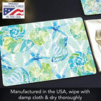 Isla Mona Coast Boxed Set of 4 Premium Hardboard Placemats - Image 6