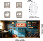 7x16FT Tool Room Garage Door Banner Vintage Garage Door Cover Garage Decoration - Image 4