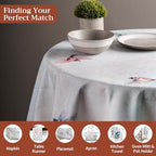 Maison d' Hermine Table Cloth Round Table Reusable 100% Cotton 69" Diameter - Image 4