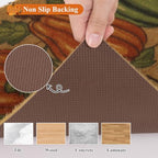 U'Artlines Fall Hello Pumpkin Low Pile Front Door Mat 24"x36" - Image 4