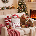 Geelin 5 Pcs Christmas Throw Pillows, Santa Candy Gingerbread FA La La by Geelin