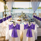 Bencailor 24 Pcs Purple Satin Table Runners Bulk, 12 x 108 Inch - Image 6
