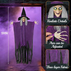 3 Pack 59" Hanging Halloween Witch Decorations for Outdoor Decor - Image 3