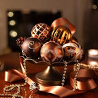 Valery Madelyn Christmas Tree Decorations Set, 40ct Bronze Copper and Gold Shatterproof Christmas Ball Ornaments Bulk, Luxury Hanging Ornaments for Xmas Holiday Party Decor - Image 4