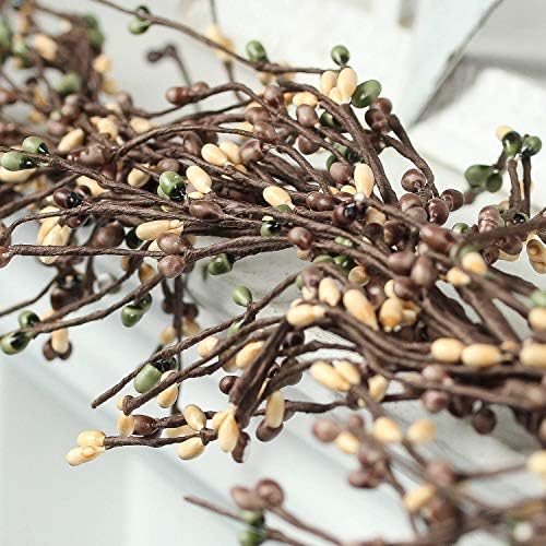Factory Direct Craft Rich Coffee Bean Pip Berry Garland Pip Berries Garland in Warm Autumn Colors for Fall Decorations, Autumn Weddings and Thanksgiving Displays - Image 2