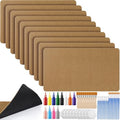 Nuanchu 10 Pcs Blank Coir Doormat Bulk Painting Kit 17x30, Rounded Corners by Nuanchu