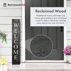 BARNWOODUSA Wooden Welcome Sign for Front Door 5 Foot, 5-Foot, Smoky Black - Image 7