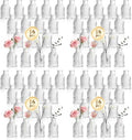 DomeStar 16PCS 3.8 Inch Small Bud Vases for Flowers, Glass Flower Vase Bulk for Table Centerpieces Suitable for Modern Wedding Reception Baby Shower Table Decorations (Pack of 4) by DOMESTAR
