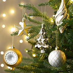 Valery Madelyn Christmas Ball Ornaments, 100ct White and Gold Shatterproof Christmas Tree Decorations Set, Elegant Hanging Ornaments for Xmas Trees Bulk Holiday Wedding Party Decor - Image 2