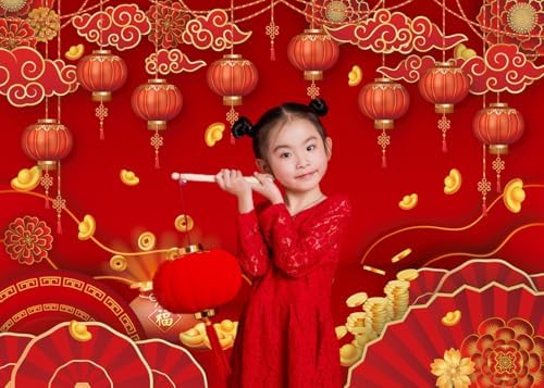 Chinese New Year Backdrop Decoration 2027 Year of The Goat Party Banner - Image 3