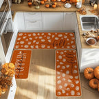 Artoid Mode Orange Fall Kitchen Mats Set of 3-24"x35"+24"x59"+24"x72" - Image 4