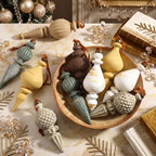 Colarr 15 Pcs Neutral Finial Christmas Ornaments Shatterproof Ball Decor - Image 2