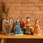 Thyle 4 Pcs Vintage Fall Figurines Decorations for Home - Image 6