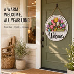 16 Pcs Interchangeable Welcome Sign for Front Door,Magnetic Welcome Sign，D - Image 6