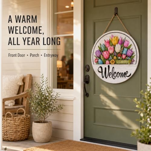 16 Pcs Interchangeable Welcome Sign for Front Door,Magnetic Welcome Sign，D - Image 6