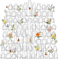 84 Pcs Glass Bud Vases in Bulk, Small Vases for Flowers, Mini Bud Vase Set, Flower Vases for Centerpieces Table Decorations, Wedding, Baby Shower, Home Decor (Clear, 84 PCS) by OGEH