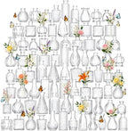84 Pcs Glass Bud Vases in Bulk, Small Vases for Flowers, Mini Bud Vase Set, Flower Vases for Centerpieces Table Decorations, Wedding, Baby Shower, Home Decor (Clear, 84 PCS) by OGEH