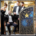 Leinuosen 5 ft Starry Movie Night Gate Cardboard Stand up Party Decorations Under The Stars Cutout Life Size Movie Night Award Prop Prom Homecoming Wedding Birthday Party Backdrop Decor - Image 4