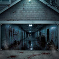 WovWeave 7 x 16 Ft Halloween Garage Door Cover Banner, Horror Basement by WovWeave