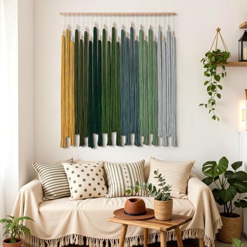 Macrame Wall Hanging Large Boho Home Decor Aesthetic Modern Chic Wall Art - Image 4