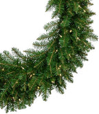 36" Pre-Lit Eastern Pine Artificial Christmas Wreath - Clear Lights - Image 4