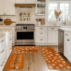 Artoid Mode Orange Fall Kitchen Mats Set of 3-17"x29"+17"x36"+17"x47" - Image 4