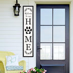 Surfapans Welcome To Our Home Sign for Front Porch Standing Black - Image 6